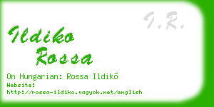ildiko rossa business card